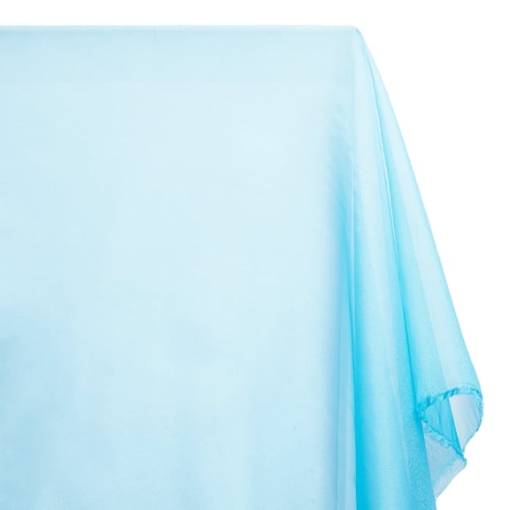 Sparkle Crystal Sheer Organza Fabric Shiny for Fashion, Crafts, Decorations 60 (Turquoise)