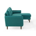 thumbnail image 3 of Modway Revive Upholstered Right or Left Sectional Sofa in Teal, 3 of 7