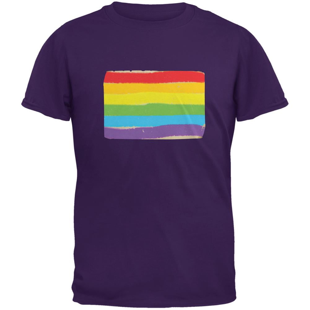 Gay Pride LGBT Vintage Rainbow Purple 