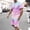 Pink, variant on HOMADLES Mens Summer 2 Piece Outfits Short Sets Crewneck Shirt and Short Hot Pink 2XL
