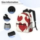 thumbnail image 3 of Disketp Love Mochila Ligera Clásica con Múltiples Bolsillos, Mochila Casual para Hombre y Mujer, Ideal para Escuela, Trabajo y Viajes, 3 of 6
