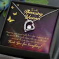 thumbnail image 3 of To Mom Mom Tough Job Forever Necklace w Message Card, 3 of 8