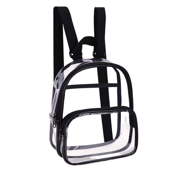 Clear Backpack Transparent School Backpack Large Capacity Waterproof Zipper Closure Travel Bag Daypack