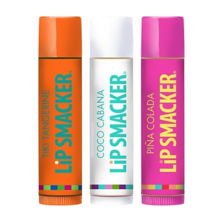(2 Pack) Lip Smacker Tropical Fever Lip Balm Trio