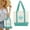 Mint Green, variant on Trader Joe's Canvas Tote Bag - Pastel Mini Grocery Tote (13x11x6") with Surprise Bonus, Trader Joe's Baby Blue Canvas Tote Bag (Violet)