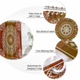 thumbnail image 6 of Orange Boho Waterproof Fabric Shower Curtain,Country Vintage Ethnic Abstract Geometric Waterproof Fabric Shower Curtain for Bathroom Curtains Bathtubs Shower Curtains with 12 Hooks Stall 48x72in, 6 of 8