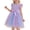 Purple, variant on Girls Dress Casual Mesh Fluffy Ruffle Comfortable Starry Gradient Summer Patchwork Sleeveless Princess Party Dress Light Blue for 1-8Y