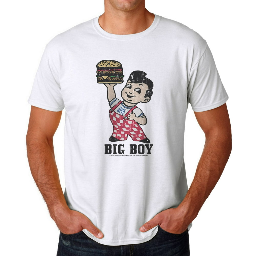 Big Boy Big Boy Standing Men's White Tshirt NEW Size S