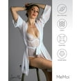 thumbnail image 6 of LoveMoi Women's Mesh Charlotte Robe with Kimono-Style Sleeves - Womens - Female, M, White, 6 of 7