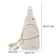 thumbnail image 3 of Bolso bandolera para hombre y mujer | Mochila pequeña impermeable para el pecho con orificio para auriculares | Mochila ligera de 30 x 18 x 8 cm | Bolso bandolera para senderismo, camping, viajes al, 3 of 5