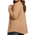 thumbnail image 4 of Iroehba Womens Cardigan Plus Size Long Sleeve Open Front Solid Color Relaxed Cut Casual Outerwear with Pockets for Everyday Wear, 4 of 9