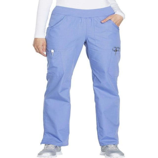 CHOK Workwear Originals Women‘s Scrubs Pant Mid Rise Straight Leg Pull-On Cargo WW210