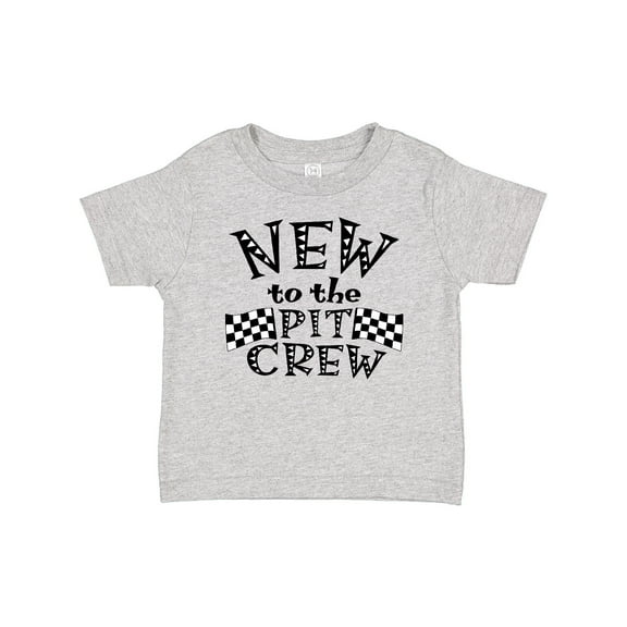 Inktastic New to the Pit Crew Racing Flags Boys or Girls Baby T-Shirt