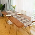 thumbnail image 2 of Yayeee Table Runner 90 inches Long Home Kitchen Dinning Party Decoration, Brown Abstract Dots, 2 of 7