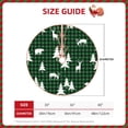 thumbnail image 2 of Xecao Christmas tree green plaid Pattern Christmas Tree Skirt Round Xmas Tree Mat Base Cover for Holiday Home Decorations-36", 2 of 6