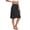 Black, variant on Women's Half Slip Underskirt, Mid Length Elastic Waist Under Dress Liner, Soft Smooth Seamless Breathable Ladies Slip Skirt for Daily Wear, Formal Dresses, Layering