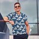 thumbnail image 4 of Balery Snow Penguin Camisa Polo de Hombre con Estampado, de Manga Corta y Tejido Medio, Camisa Tipo Golf Polo-X-Large, 4 of 5