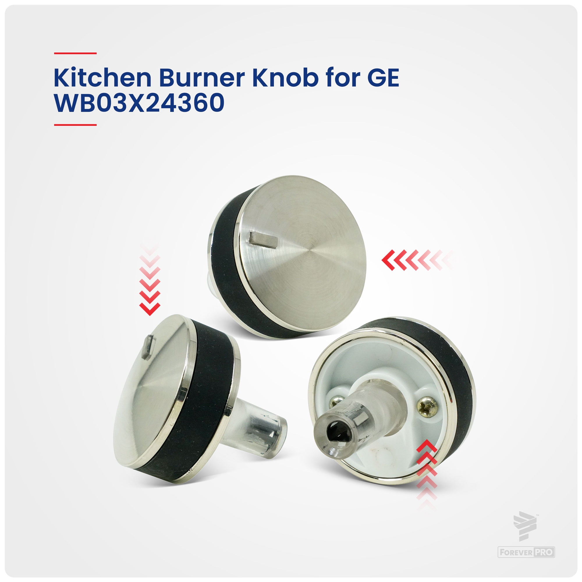 ForeverPRO WB03X24360 Knob Asm for GE Cooktop WB03T10259