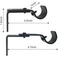 thumbnail image 2 of 3pcs Black Curtain Rod Bracket, Adjustable Brackets for Curtain Rods, Hanging Brackets Wall Mount Heavy Duty Curtain Rod Holders Hardware for Window, Home Curtain rods, Drapery Rod, 2 of 6