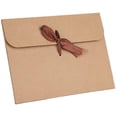 thumbnail image 3 of Caja de sobres Kraft con cinta, rectángulo texturizado de cartón de Color sólido, 10 Uds., 3 of 5