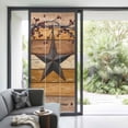 thumbnail image 4 of Texas Star Vintage Window Privacy Film, Berry Yellow Brown Wooden Static Cling UV Sun Blocking Tint Film Heat Control Windows Films for Bedroom Bathroom, Window Stickers 35.4"x78.7", 4 of 8