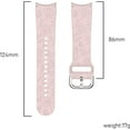 thumbnail image 5 of Daisy Floral Engraved No Gap Watch Band, Compatible with Samsung Galaxy Watch 7/6 44mm 40mm/Galaxy Watch 5 Pro 45mm/Galaxy Watch 5/4 44mm 40mm, Silicone Sport Watch Strap for Samsung Galaxy Watch, 5 of 7