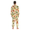 thumbnail image 4 of FORMRS Onesies Pajama for Adults Unisex Hoodie Winter Jumpsuit One Piece Sleepwear, Sizes S-2XL, Beige Leaves, 4 of 7