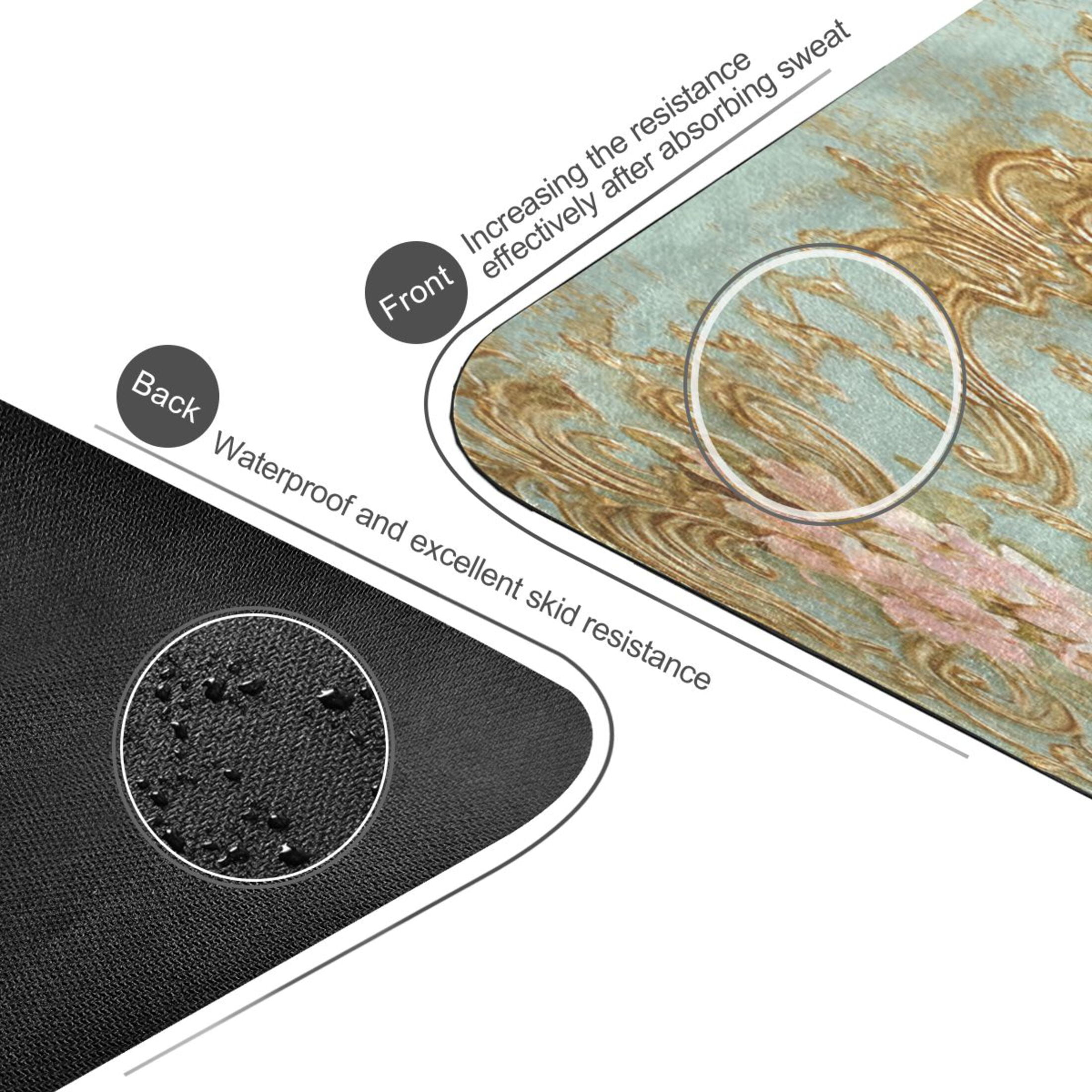 BZSMCE Yoga Mat Women Floral Design Pattern Fitness Mat