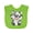 Apple Green, variant on Inktastic Cute Cow Boys or Girls Baby Bib