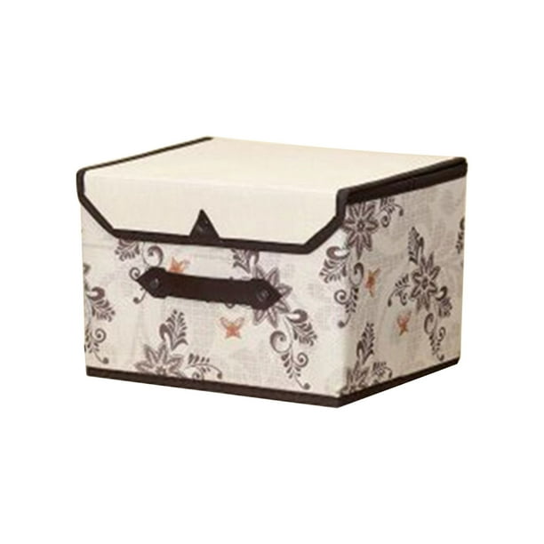 Caja de Almacenamiento onlyliua Plegable con Impresión de Tela No Tejida Engrosada con Tapa