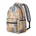 thumbnail image 2 of Pioneer Flower Floral Print Pattern Backpack for School, Cute School Bag with Adjustable Shoulder Straps and Padded Back, 15.3"x11"x7.1", 2 of 5