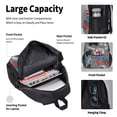 thumbnail image 4 of Disketp Video Game Mochila Estampada de Gran Capacidad con Lonchera y Estuche, Set de 3 Piezas para Estudiantes, 4 of 7