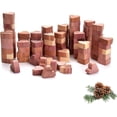 thumbnail image 1 of Paquete de 100 repelentes de polillas de madera de cedro repelente de polillas textiles bolas de madera de cedro corazones naturales sin químicos, trampa de polillas natural para gabinetes, cajones, 1 of 5