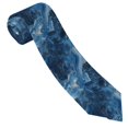 thumbnail image 5 of Men'S Tie 4.7×3.1in Is Not Easy To Deform And Fade Anti-Drift Button Design Is Easy To Take Care Of For Work Travel Daily Business Steelblue Marble_2, 5 of 8