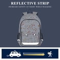 thumbnail image 5 of FORMRS Unisex School Backpack 17" Student Travel Bag with Laptop Compartment, Small Floral Pattern, 5 of 7