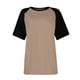 thumbnail image 4 of Fiudx Ofertas Flash Del Día Camiseta Informal de Manga Corta con Cuello Redondo a La Moda para Mujer, 4 of 5