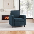 thumbnail image 2 of Venus Club Chair in Indigo Fabric and Medium Espresso Legs, 2 of 9