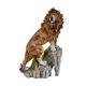 thumbnail image 2 of Estatua de león de pie, figurita, accesorio de escritorio, pequeño adorno, decoración de mesa marrón, 2 of 9