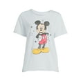 thumbnail image 5 of Mickey Mouse Women's Juniors Vintage Wash Knit Graphic Tee, 5 of 5