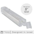 thumbnail image 4 of A&S Mezuzot Mezuzah Clear Plastic-Lucite Case Waterproof Silver Shin Jewish Home Blessing Protection Cover (2, 20cm-8inch), 4 of 5