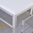 thumbnail image 5 of Steve Silver Alize Writing Desk in White and Chrome Metal, 5 of 10