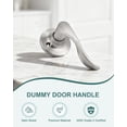 thumbnail image 2 of Satin Nickel Door Handle Interior Brushed Nickel Passage Door Lever for Hall and Closet Keyless Door Lock Set Reversible for Left Right Sided Doors Leverset Handleset, 2 of 8