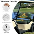 thumbnail image 6 of Yuyamidu Jamaican Flag Backrest Bottom Seat Cover for Golf Cart Seat Covers Coconut Tree Golf Cart Seat Protector Fits Most Club Cars Golf Carts, Easy to Clean, 6 of 7