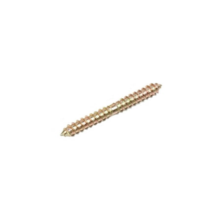 BE-TOOL Dowel Screws Self Tapping Screws Woodworking Furniture Connector Double Ended Screw Hardware Gold 6*60mm