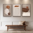 thumbnail image 4 of Neutral Singg Wall Art for Living Room, 3 Piece Modern Canvas Prints Paintings Artwork for Walls-Tan Beige Brown Minimalist Pictures for Living Room Hallway Bedroom Wall Decor, 4 of 6