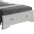 thumbnail image 4 of Glory Furniture Louis Phillipe Full Storage Bed in White Color, 4 of 14