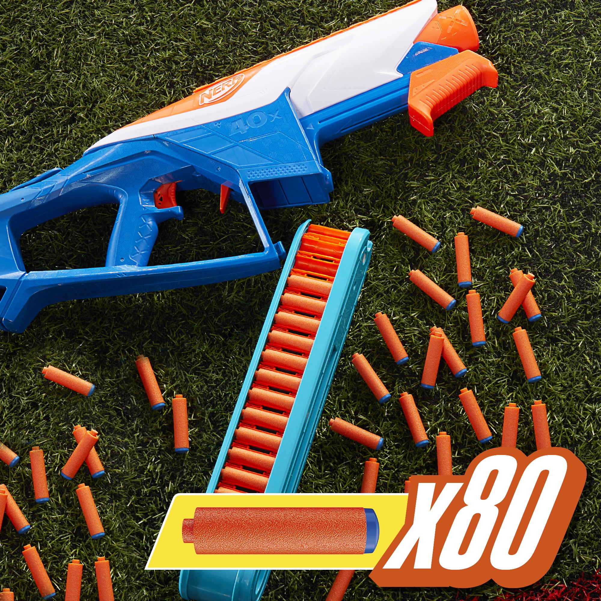 Nerf N Series Infinite Blaster, 80 N1 Darts Compatible Only with Nerf N Series, Ages 8+