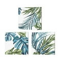 thumbnail image 2 of Metaverse Palm Leaves by Eva Watts, 3 Piece Canvas Art Set Each 14"W x 14"H, 2 of 5