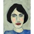 thumbnail image 3 of Moore, Regina 12x14 Black Modern Framed Museum Art Print Titled - Green Eyed Girl I, 3 of 5