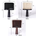 thumbnail image 2 of Portable Hair Cutting Salon Styling Tool Cleaning Brush Hairdressing Neck Face Duster Soft Hair Brush BROWN, 2 of 8